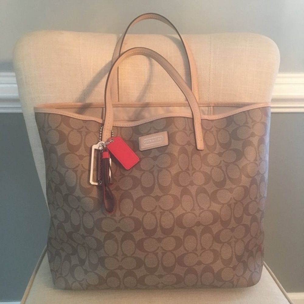 Coach Leather Tote Bag
